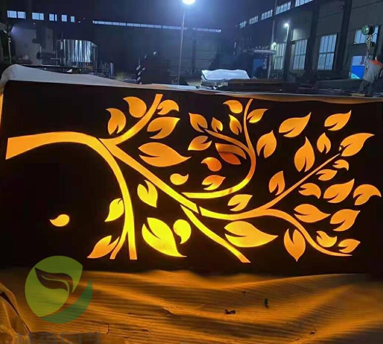 昌化镇耐候钢板灯箱