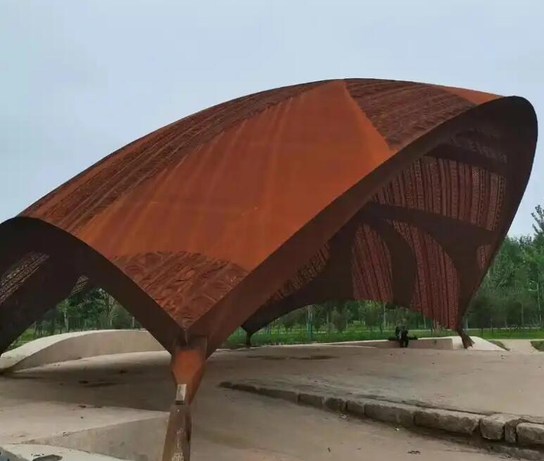 昌化镇耐候钢幕墙案例